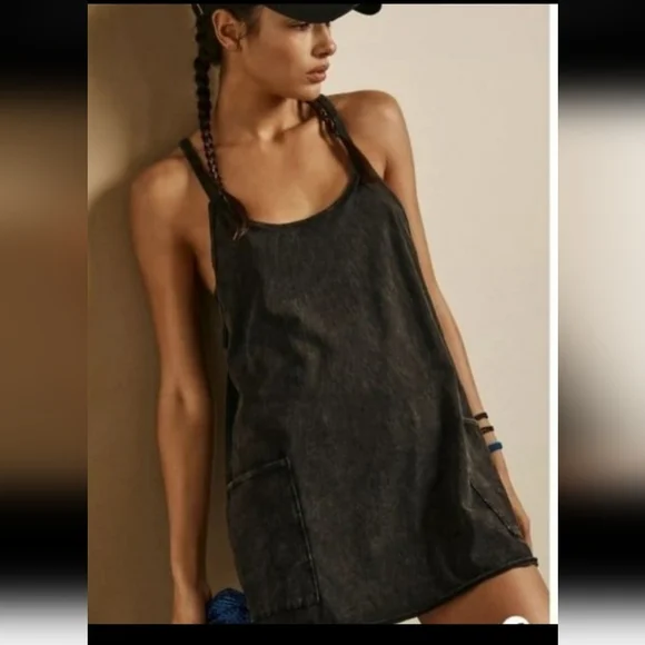 Fp Movement By Free People Dresses | Nwot! Free People Movement Hot Shot Mini Dress In Black | Color: Black/Gray | Size: S | Rodyboursiquot's Closet